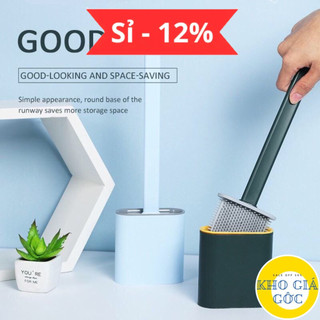 Cọ Bồn Cầu Toilet Nhà Vệ Sinh Cao Cấp Kèm Giá Cắm Chổi Silicon