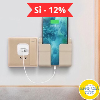 Kệ Gắn Tường Để Điện Thoại Khi Sạc Có Khe Hở Tiện Lợi, Để đồ dùng, Remote