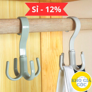 Móc Nhựa 4 Chấu Tiện Lợi Xoay 360 Độ (kho gia goc)
