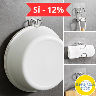 Móc Inox Dán Tường Treo Thau Chậu, Khăn, Quần Áo, Giá Gắn Tường Treo Đồ Nhà Bếp, Nhà Tắm