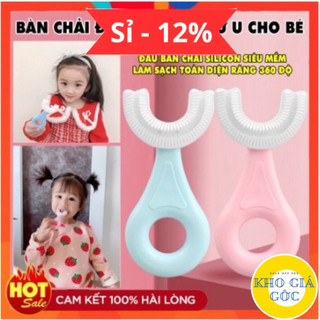 Bàn Chải Đánh Răng Chữ U Thông Minh Chất Liệu Silicon Cho Bé Từ 2 - 6 Tuổi