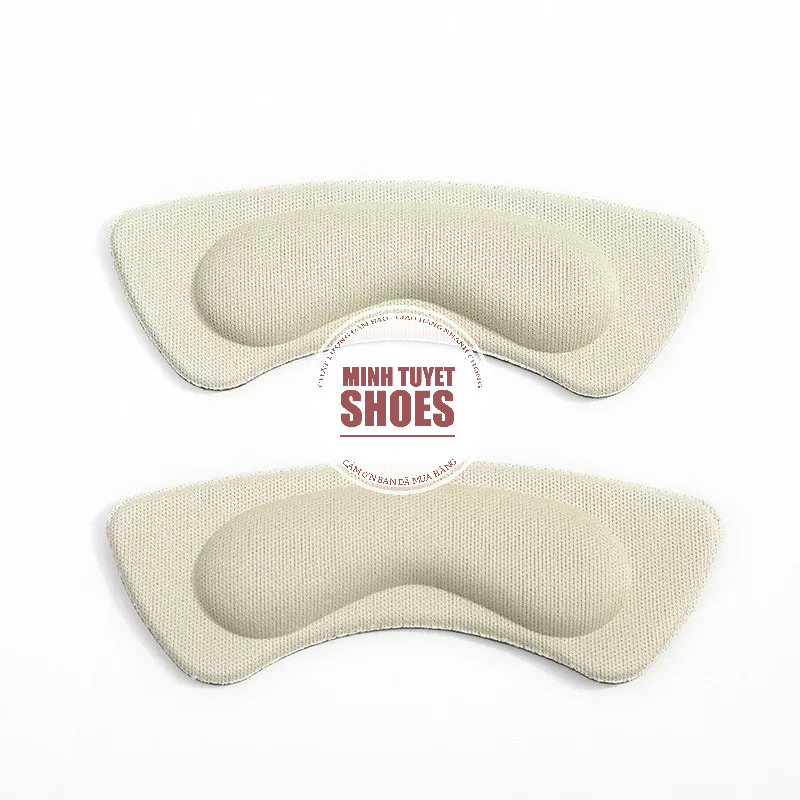 Lót gót giày cao gót 4d loại 1 dày dặn êm chân miếng dán gót chống tuột gót giày có sẵn keo dán