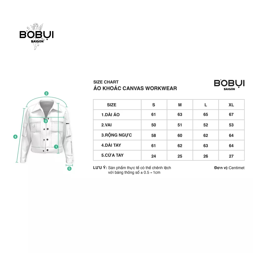 ÁO KHOÁC CANVAS WORKWEAR