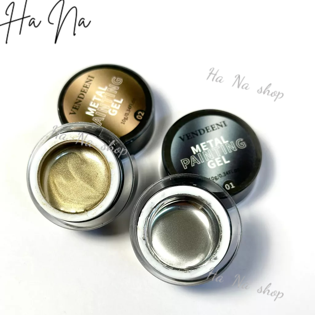 Gel metan vàng bạc vendeeni , nhũ vẽ viền móng