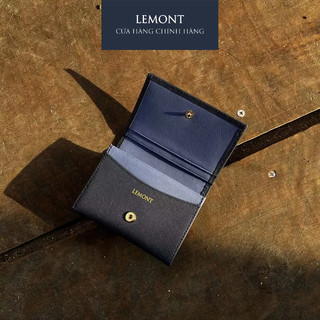 Ví da bò thật Tiny Wallet nhỏ gọn - Thiết kế chính hãng Lemont.