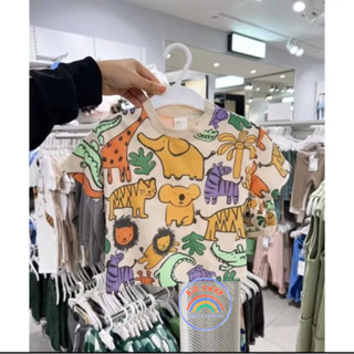 (combo 2 áo) HM xuất dư áo Phông cổ tròn basic cho bé trai bé gái hàng xịn ảnh thật quần áo trẻ em