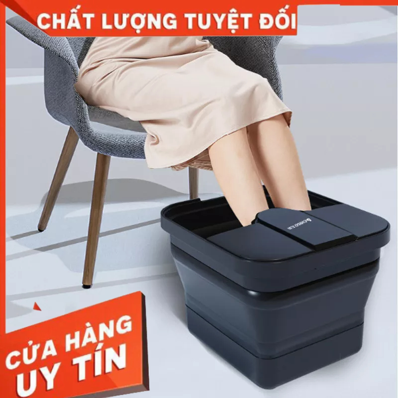 Bồn mát xa chân gấp gọn CHIGO bản tiêu chuẩn điều khiển từ xa tự động, Máy ngâm chân massage thư giãn