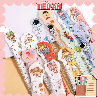 Thước kẻ hình Cô Gái & Du Hành Gia Xinh Xắn (15 cm) - Giá 1 Cây