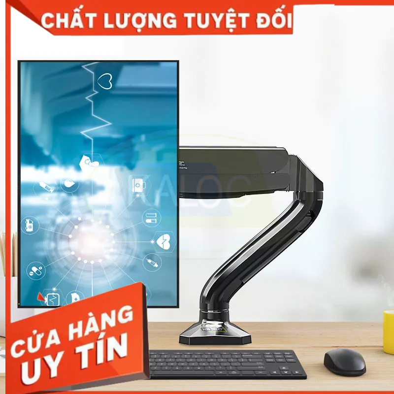 Arm giá treo màn hình máy tính 17-32inch gắn bàn xoay 360 độ