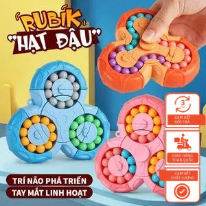 Đồ chơi rubik biến thể hạt đậu ma thuật 6 mặt 3 trong 1 nhiều màu rèn luyện trí não cho trẻ em