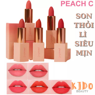 Son thỏi lì siêu mịn peach c easy matte lipstick 3.7g thỏi son môi
