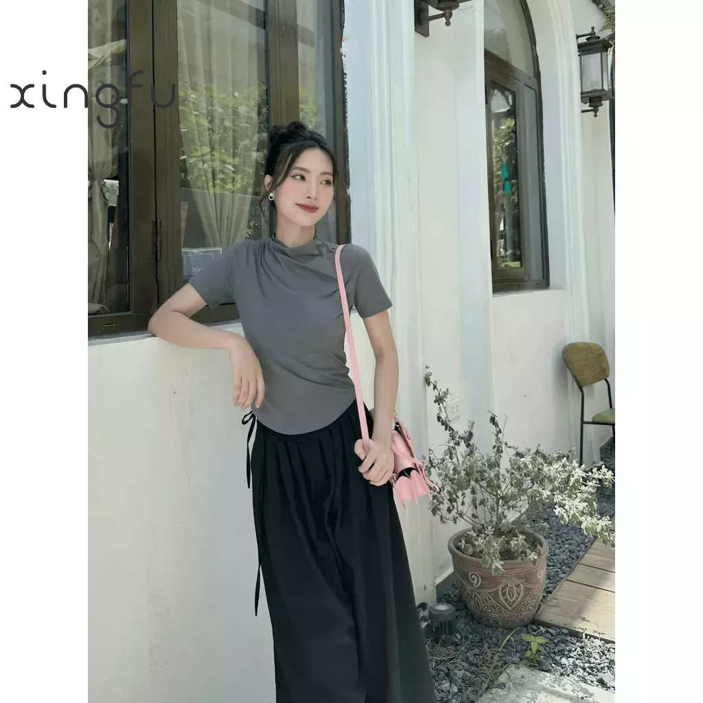 Áo thun rút eo thời trang phong cách TA05