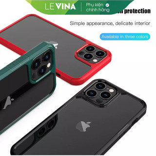 [ỐP LƯNG CHỐNG SỐC] iPhone 12/ 12 Pro/ 12 Pro Max lưng trong viền màu Likgus