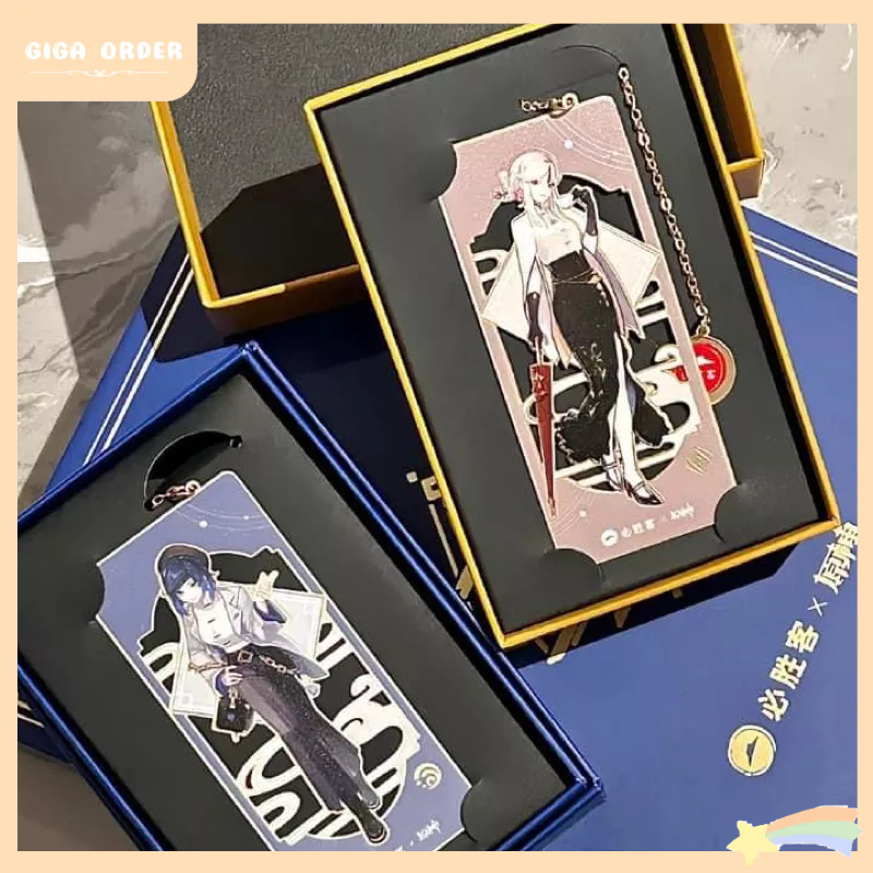 Bookmark Dấu Trang Kim Loại Genshin Impact x PizzaHut Giới Hạn