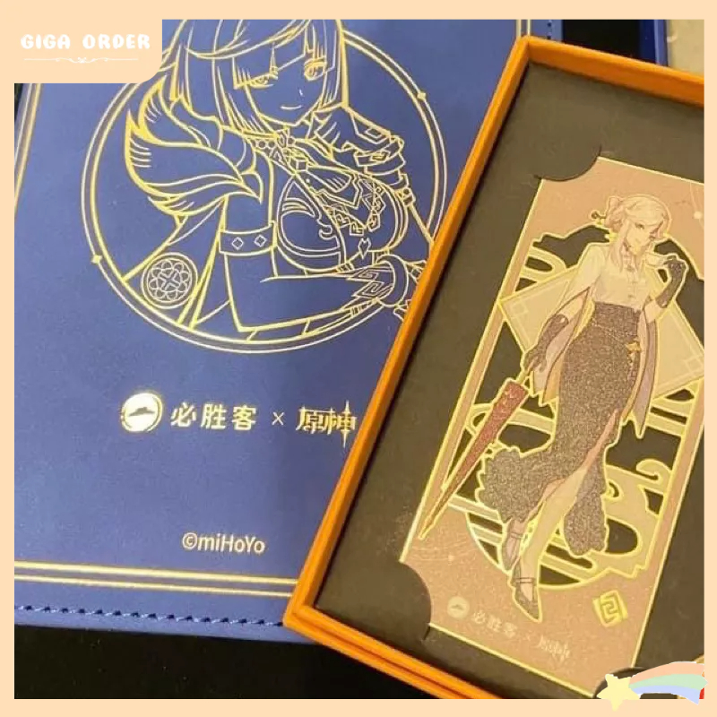 Bookmark Dấu Trang Kim Loại Genshin Impact x PizzaHut Giới Hạn