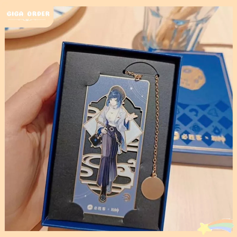 Bookmark Dấu Trang Kim Loại Genshin Impact x PizzaHut Giới Hạn