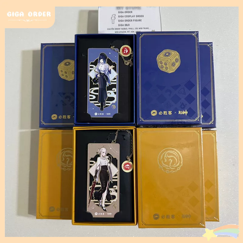 Bookmark Dấu Trang Kim Loại Genshin Impact x PizzaHut Giới Hạn