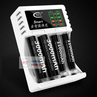 #sạc pin AA AAA các loại Smart led, camelion, superben, LCD
