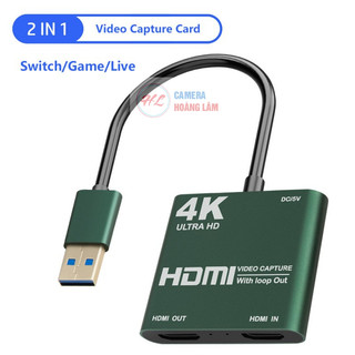Video capture card HDMI to USB in 4K/out 1080 60pfs cho Đ.Thoại/máy ảnh/PS4/ XBOX/Máy Tính