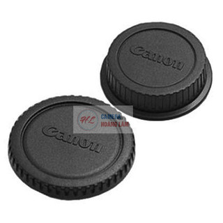 Nắp body và nắp sau ống kính canon