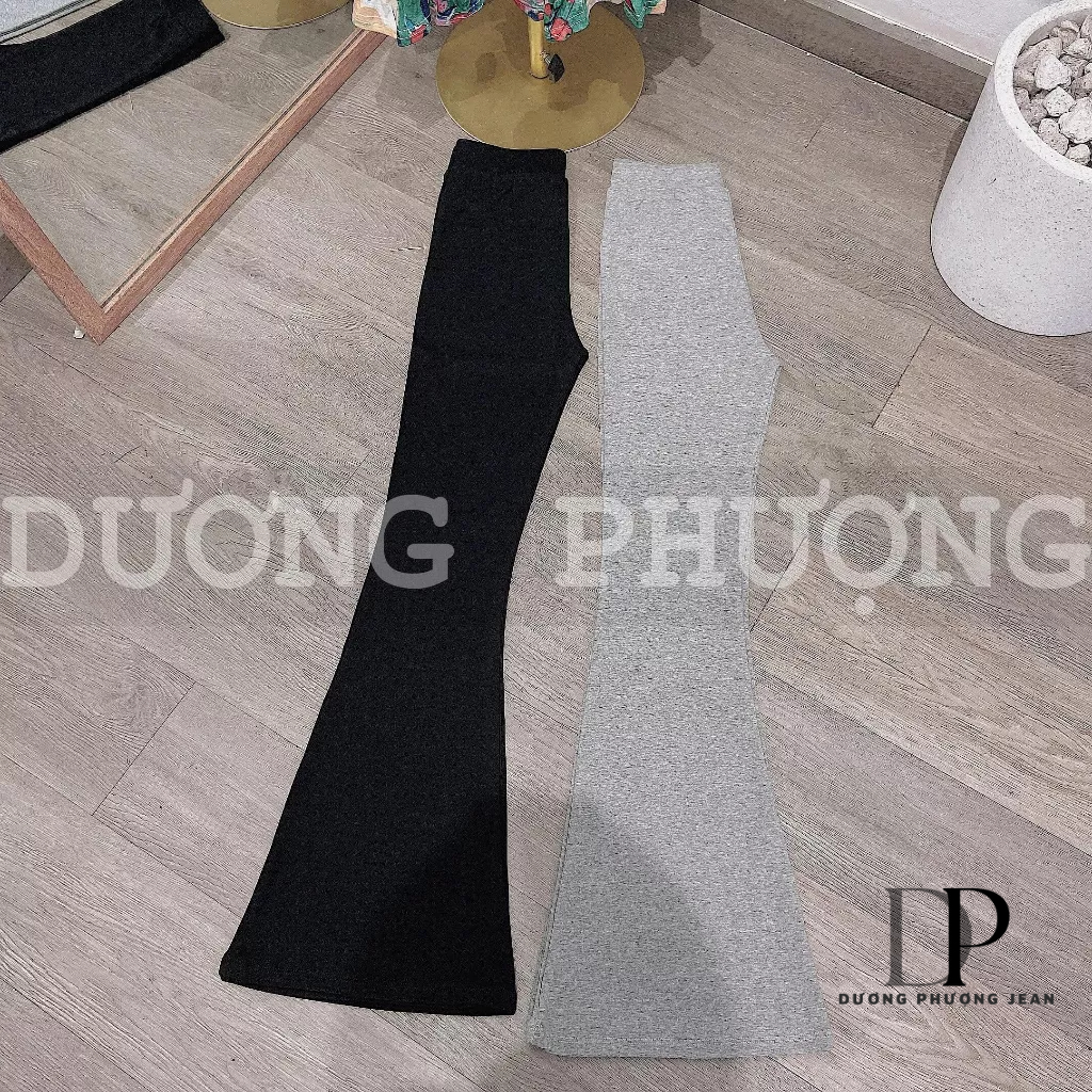Quần thun nữ co giãn ống loe màu trơn, quần dài nữ lưng cao chất thun cotton hack dáng duongphuongjean - QU105