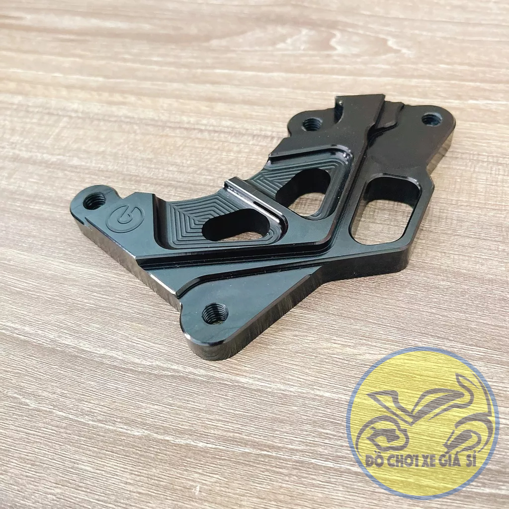 Pát trươc Winner đĩa 290, 295mm xài heo 2 Piston đối xứng màu đen