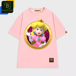 Áo thun tay lỡ unisex công chúa Peach game super Mario vui nhộn BND27