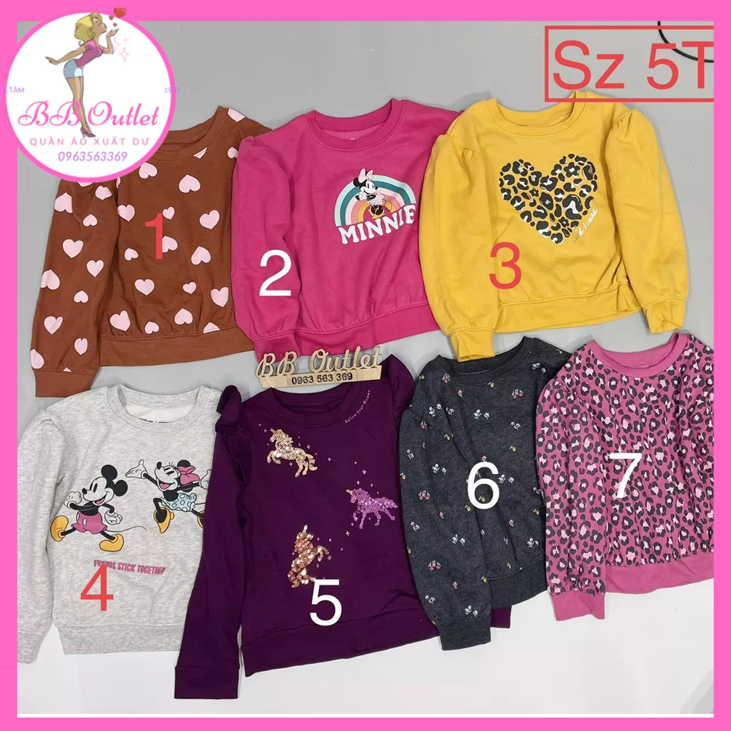 Áo nỉ bông jumping beans softest cho bé gái