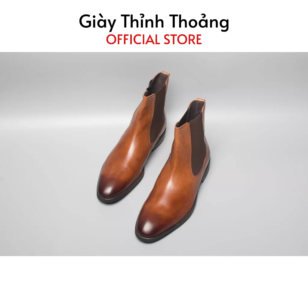 Giày Boot Nam Kiểu Dáng Chelsea Thời Trang Công Sở Cao Cấp Chất Liệu Da Bê Nhập Khẩu (CNES 141)