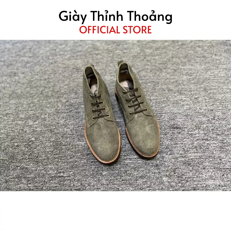 Giày Boot Nam Kiểu Dáng Chukka Thời Trang Khâu Thủ Công Chất Liệu Cao Cấp (1A CCK 0031 G)