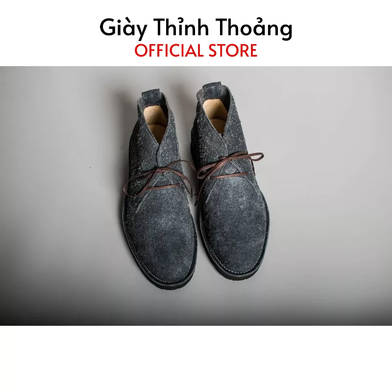 Giày Boot Nam Kiểu Dáng Chukka Thời Trang Khâu Thủ Công Chất Liệu Da Bê Nhập Khẩu Cao Cấp (1A KCK 0019 K)