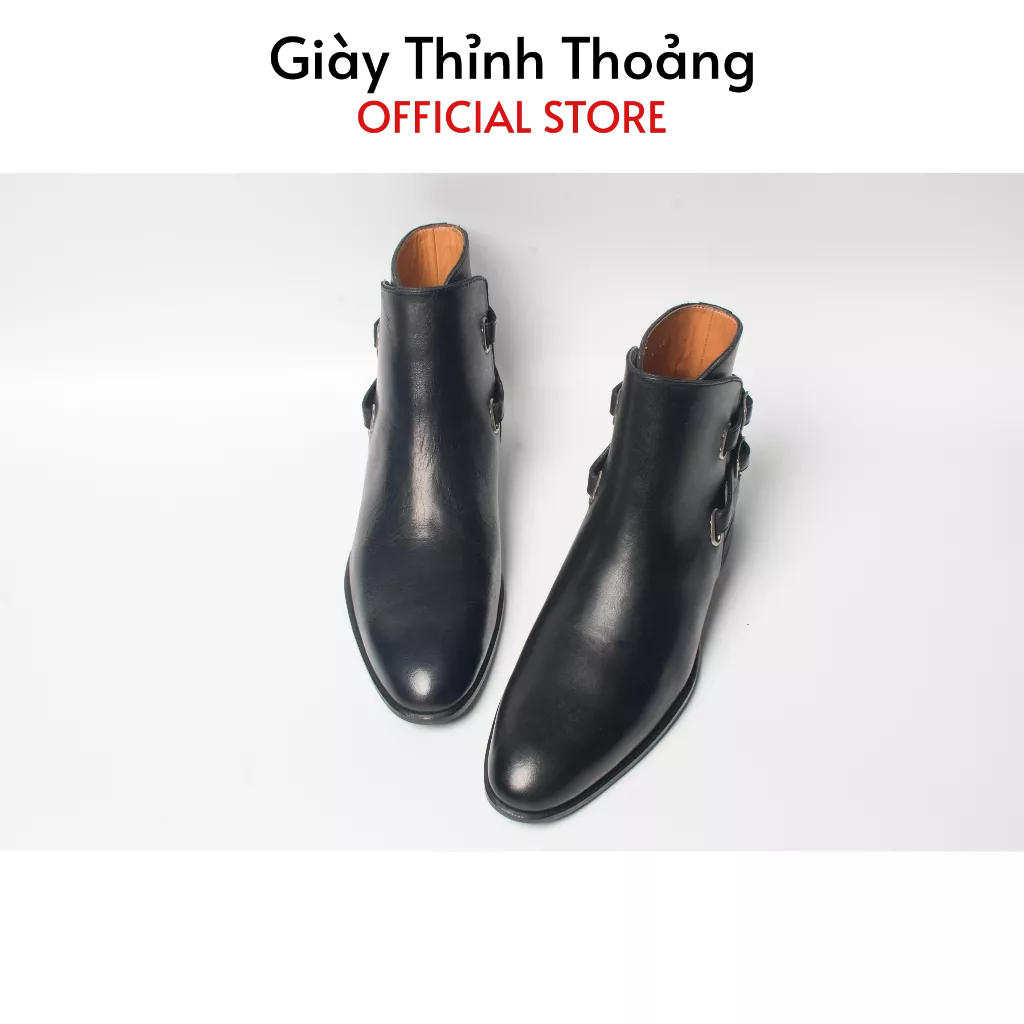 Giày Boot Nam Kiểu Dáng Jodhpur Khâu Thủ Công Chất Liệu Da Bê Nhập Khẩu (P 1 LM)