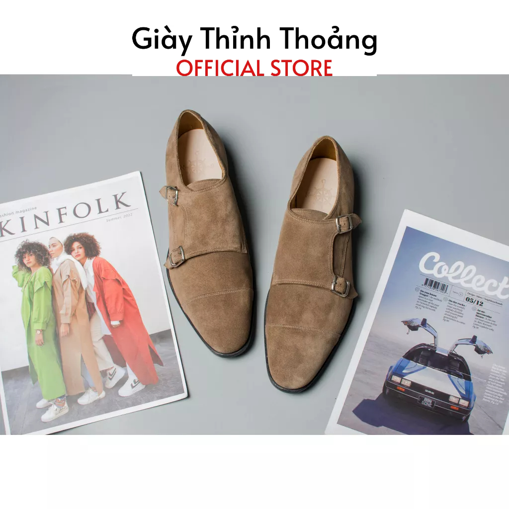 Giày Tây Nam Kiểu Dáng MonkStrap Khâu Thủ Công Thời Trang Chất Liệu Cao Cấp (U 2007 TD)