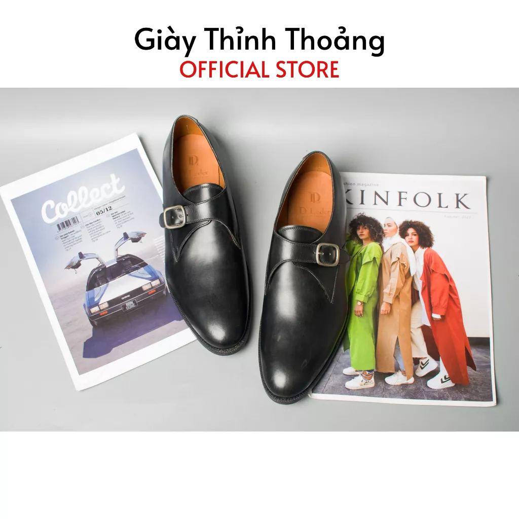 Giày Tây Nam MonkStrap Thời Trang Công Sở Lịch Sự Chất Liệu Da Bê Nhâp Khẩu Cao Cấp (U 1984 DL)