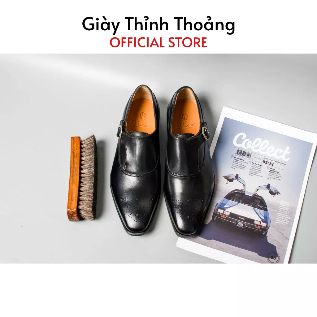 Giày Tây Nam Kiểu Dáng MonkStrap Thời Trang Chất Liệu Da Bê Nhập Khẩu Cao Cấp (DL 08 DL)