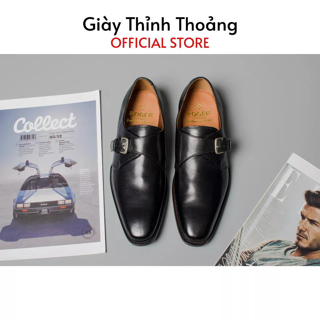Giày Tây Nam Công Sở Kiểu Dáng MonkStrap Thời Trang Lịch Sự Sang Trọng Cao Cấp (305)