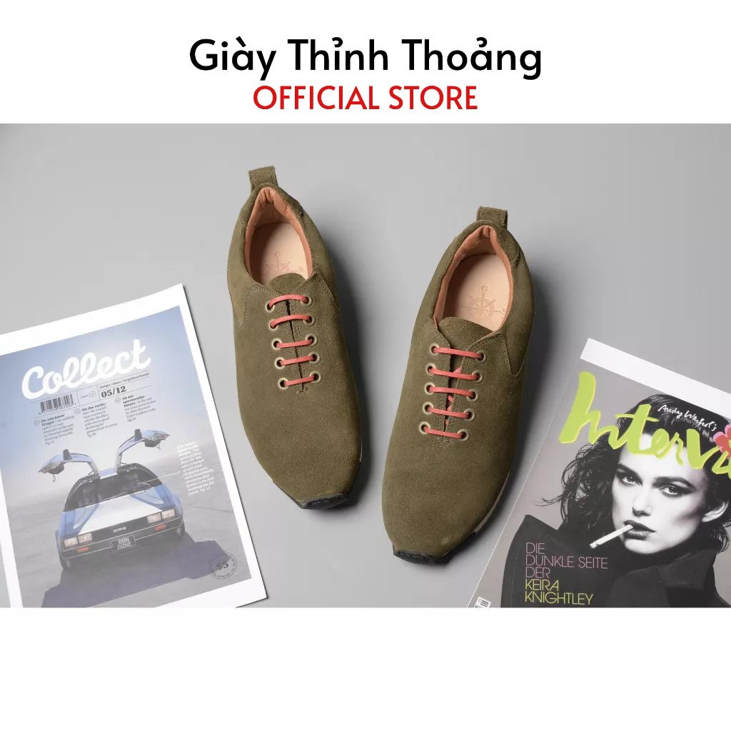 Giày Sneaker Da Lộn Nam Kiểu Dáng Thể Thao Chất Liệu Da Nhập Khẩu Cao Cấp (CSK0043E)