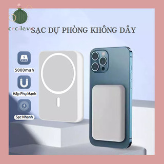 Sạc dự phòng không dây từ tính sạc nhanh pin 5000mah mini nhỏ gọn cao cấp cho điện thoại-ce