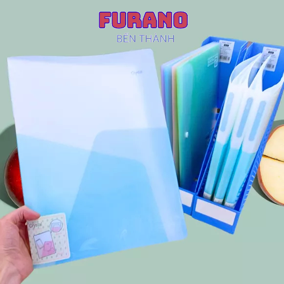Kinary_Bìa file nhựa A4 đựng tài liệu kèm 20/30 lá Crystal CF922