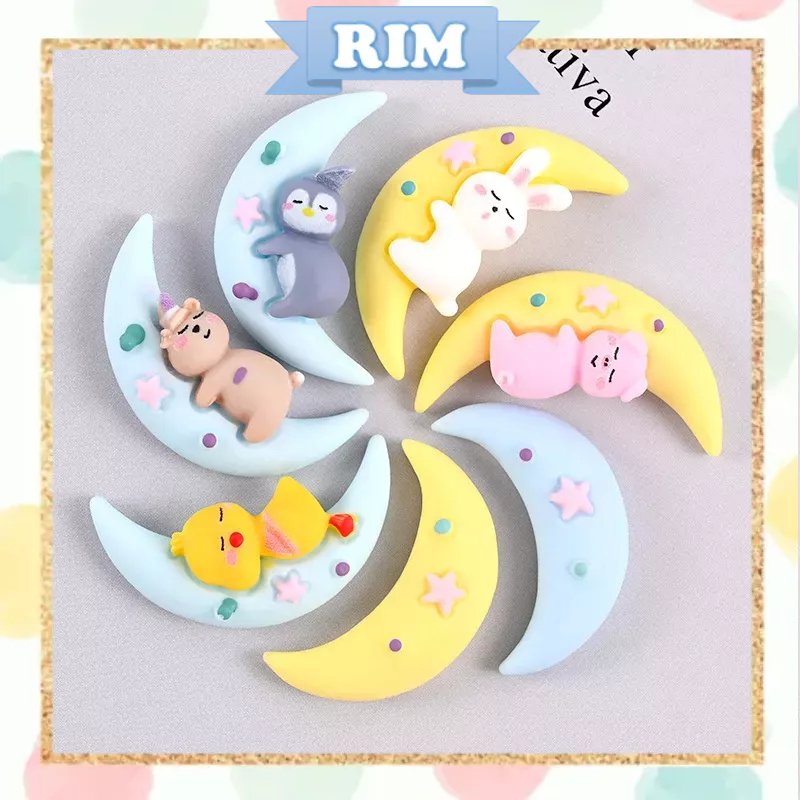 Charm mặt trăng - trang trí ốp điện thoại, nail, dép Crocs, tủ lạnh, bình nước