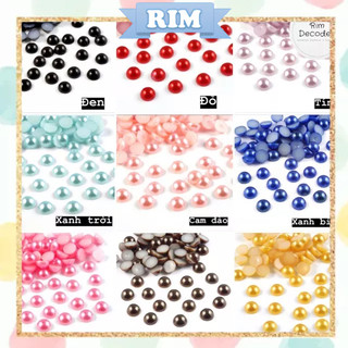 100 hạt trai bán tròn 2mm - Trang trí nail, ốp điện thoại