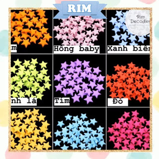 10 cái - hạt sao có lỗ - trang trí phụ kiện điện thoại - handmade