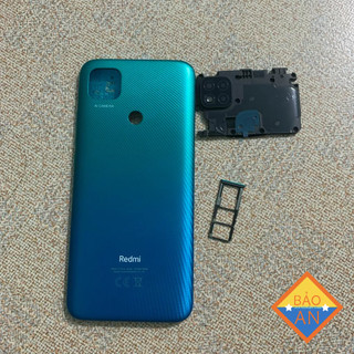 vỏ lưng viền Redmi 9C (gồn lưng viền,nút bấn có kính cam khe sim