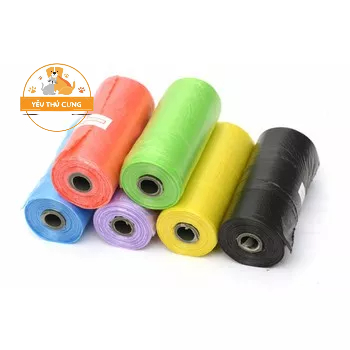 🌟Túi nilon🌟 dọn phân cho mèo tự phân hủy màu ngẫu nhiên