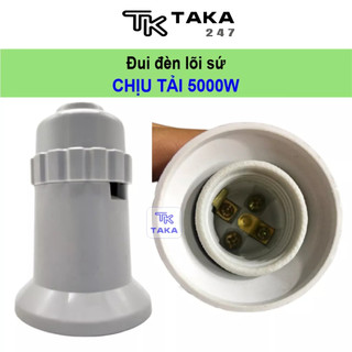 Đui đèn lõi sứ đui đèn bão ĐB 5000W cao cấp sopoka E27 chống bão chịu tải cao