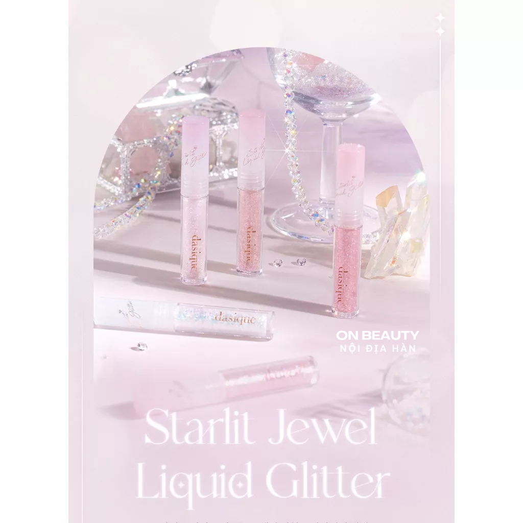 Nhũ mắt cao cấp Dasique Starlit Jewel Liquid Glitter 1.8g