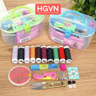 Hộp Kim Chỉ 55 Chi Tiết Nhiều Màu
