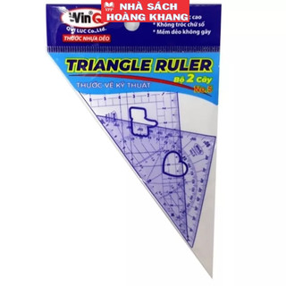 Bộ 2 thước kẻ dẻo eke winq
