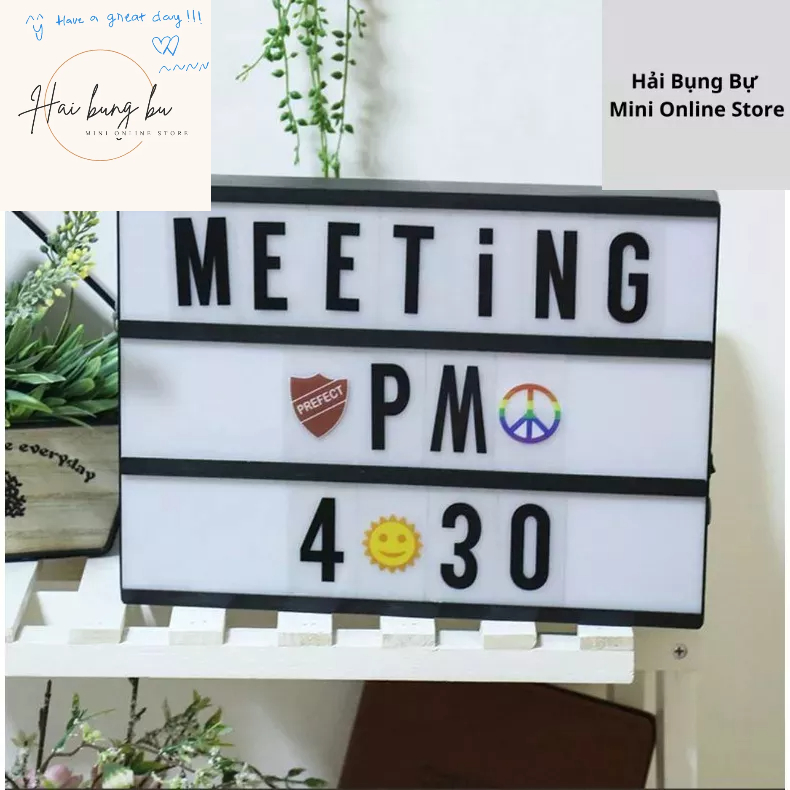 Đèn trang trí A4 - Hộp đèn A4 trang trí