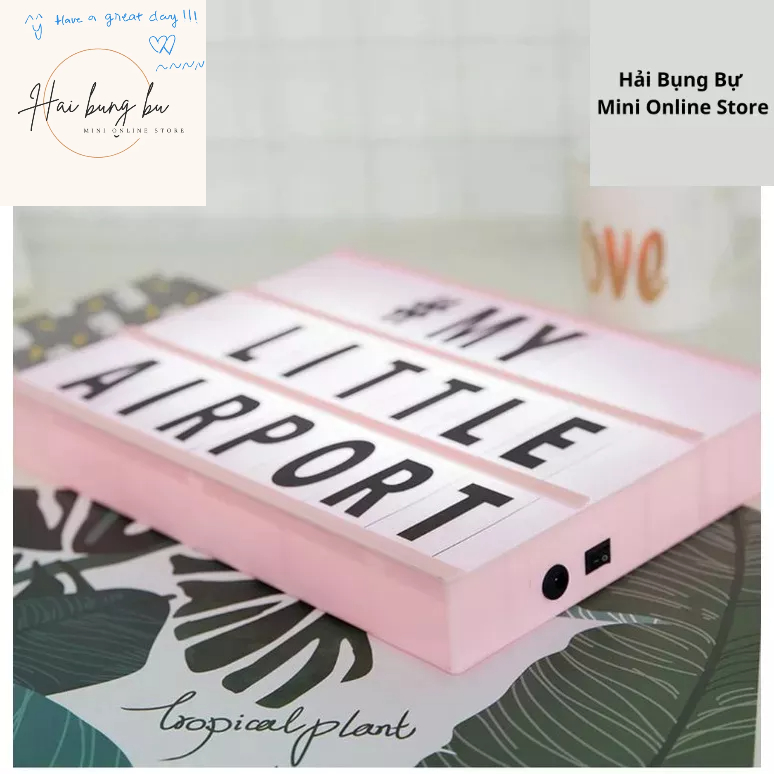 Đèn trang trí A4 - Hộp đèn A4 trang trí